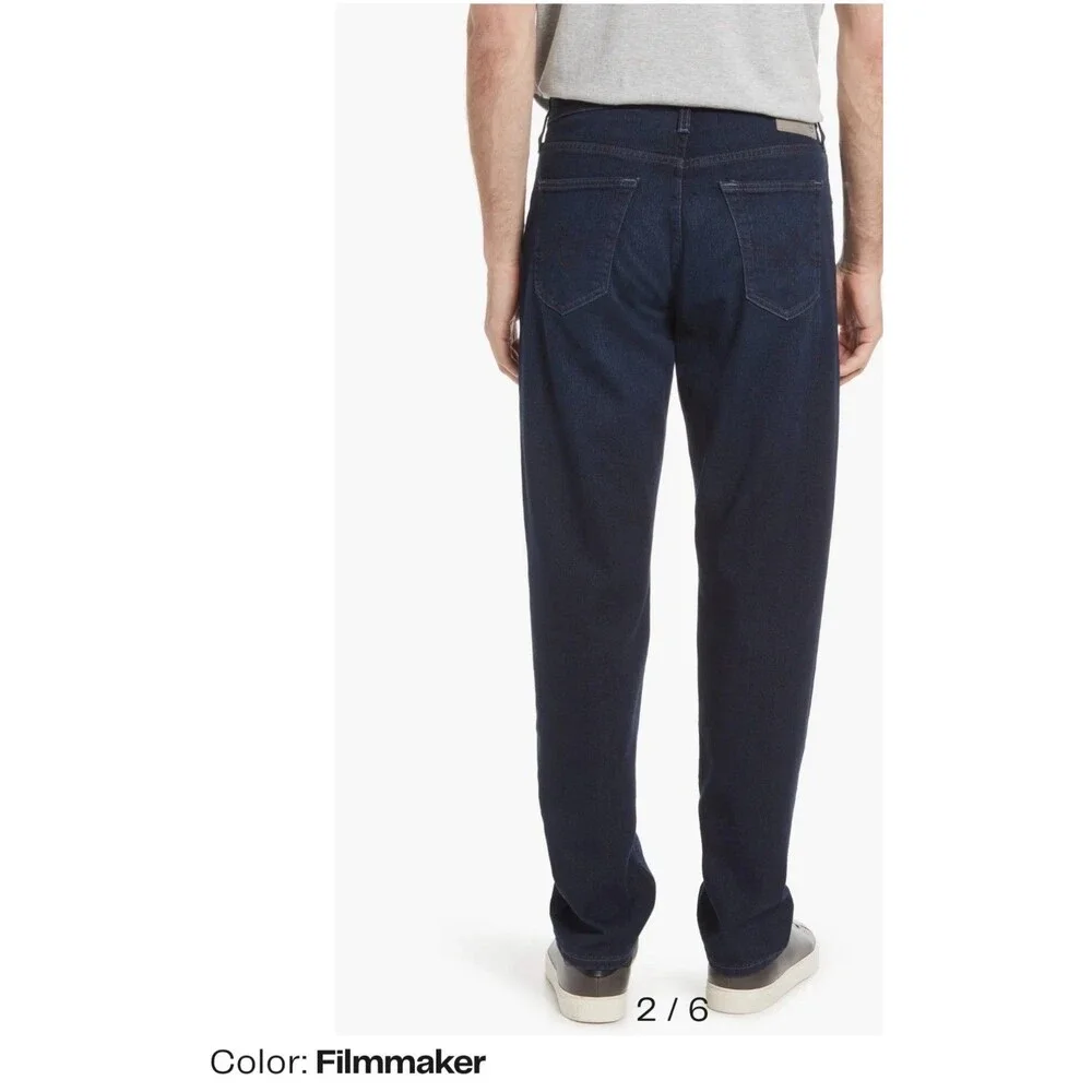 AG Adriano Goldschmied OWENS Dark Wash Mens 34X34 Straight Leg Jeans - Picture 2 of 16